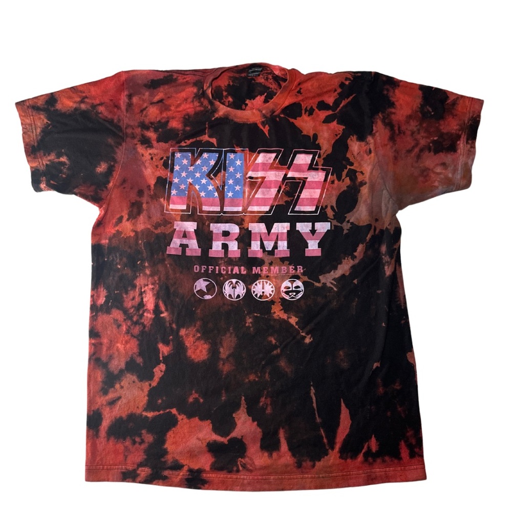 Kiss Army Tie Dye Band Tee
